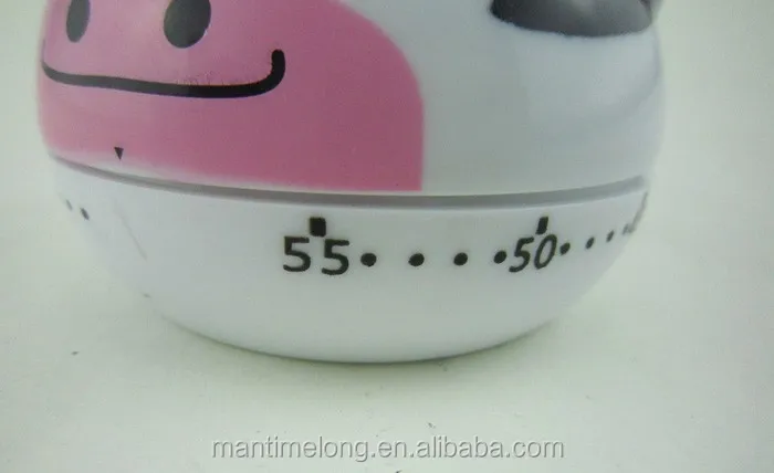 Kitchen Timers Cute 4 Animal Shapes to Choose Cooking Timer Cartoon Mini 55 Minutes Mechanical Timer Alarm Clock