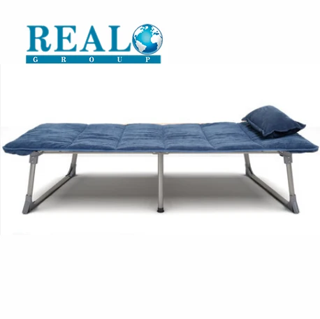 Modern wooden folding bed single antique iron folding bed