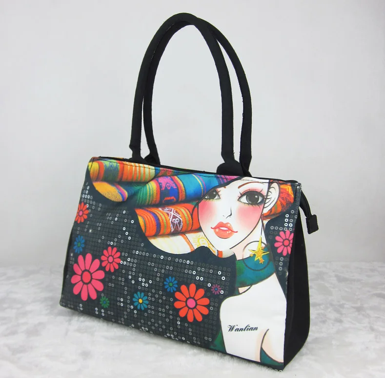 Compra pintado a mano bolsas online al por mayor de China