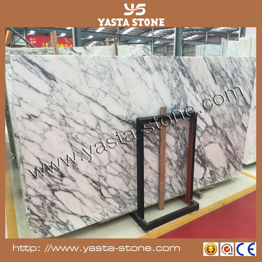 Raw marble stone arabscato white marble slab price