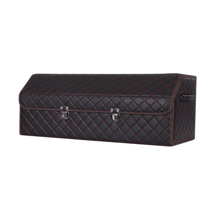 
Premium Multi-Function Foldable Pu Leather Car Trunk Storage Organizer Bin Container Box For Auto,Trunk,Suv Vehicle 