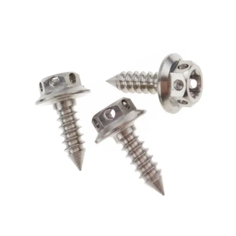 
M6 Self Tapping Titanium Screws Hex Washer Head Fastener for Motorcycle Spare Parts TC4 