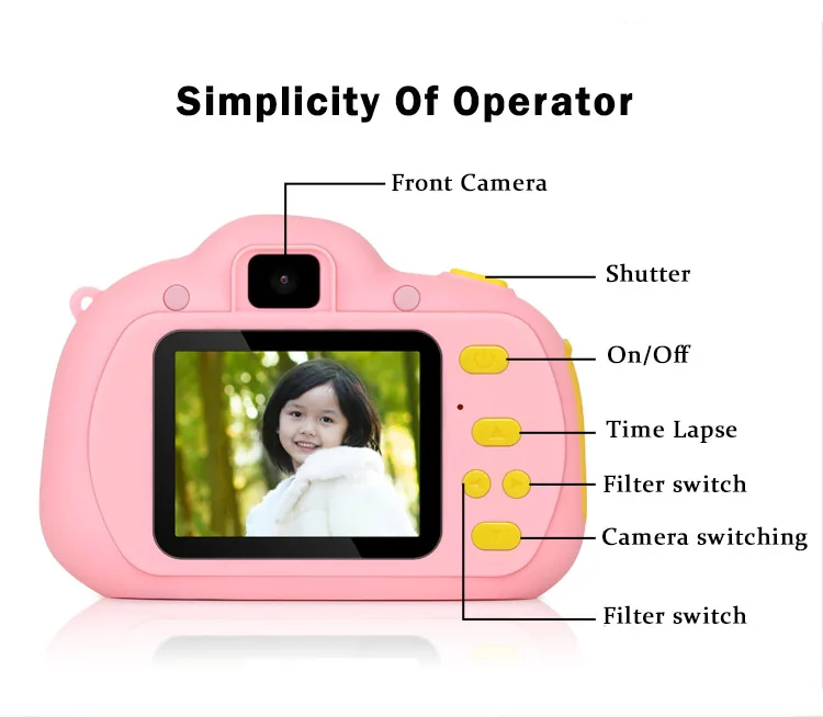 Cute Children Cameras Mini Camcorder Girls Kids Digital Camera For Kids