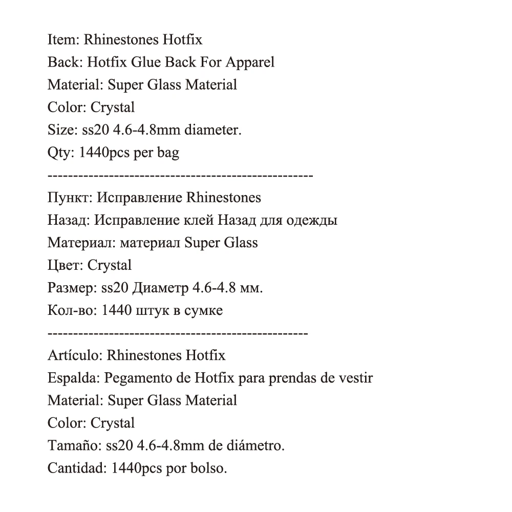 crystal castle ss20 clear 5a white clothing stone wholesale czech glass hot fix strass hotfix rhinestone