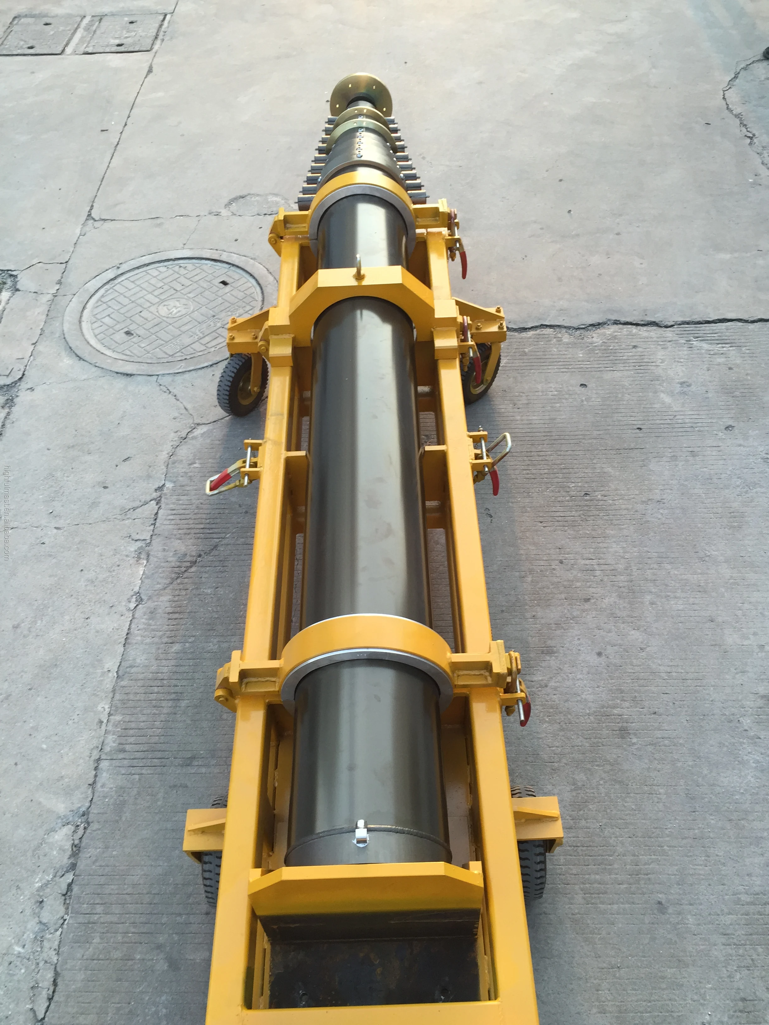 Pneumatic telescopic mast heavy  radio antenna mast tower