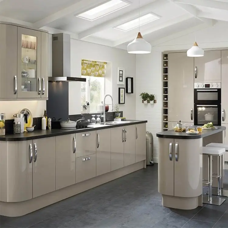 
Foshan furniture factory design and customize modern kitchen cabinet 