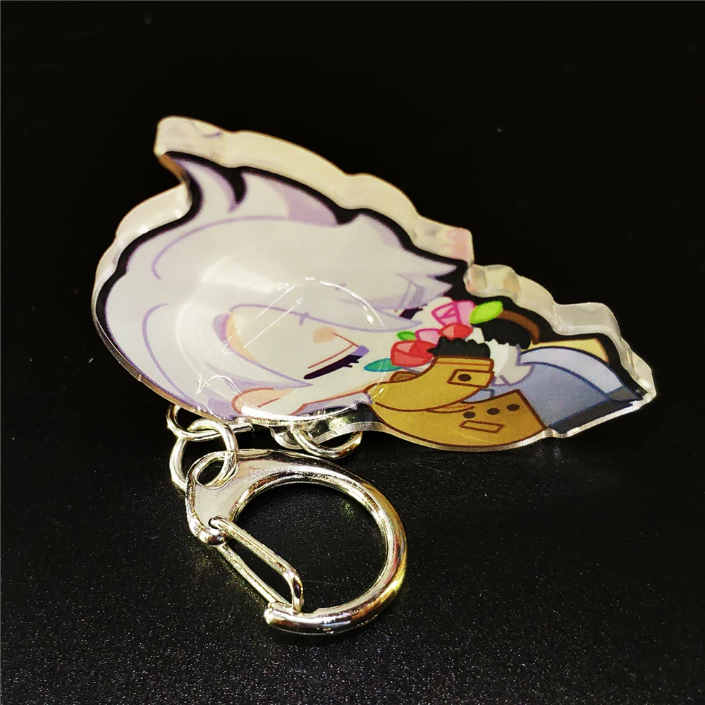 
CNC Cut Offset Printing Single or Two Side Print Eco-friendly Custom Cartoon Acrylic Keychain Character Keyholder Keyring Figure 