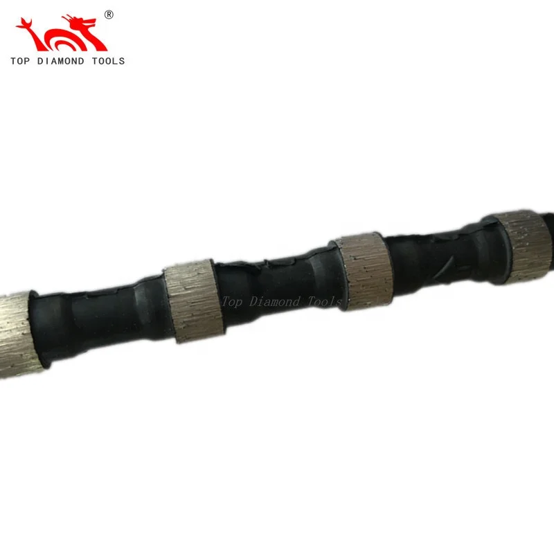 Diameter 8.8mm Diamond Wire Saw Rope For Granite Block Profiling Cutting