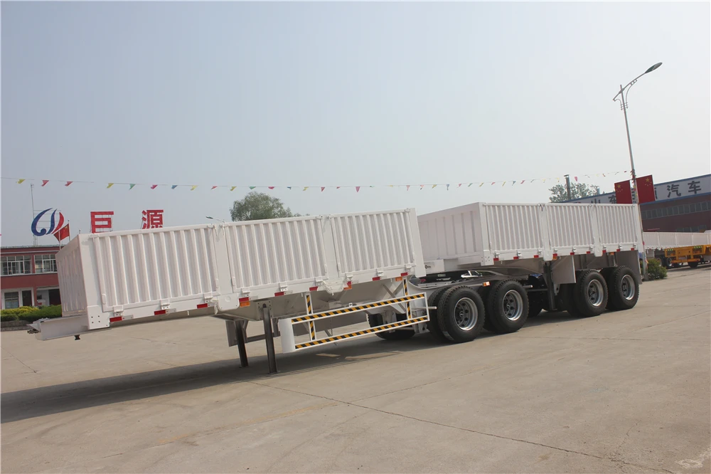 Super link  side tipper trailer train type double b super link side dump semi  trailer