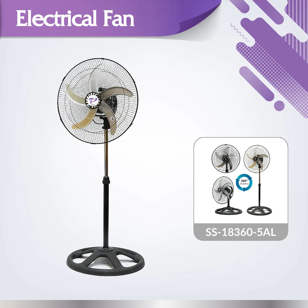 Electrical 3 in1 360 Degree Rotation Fan High SS-18360-5AL High performance noiseless
