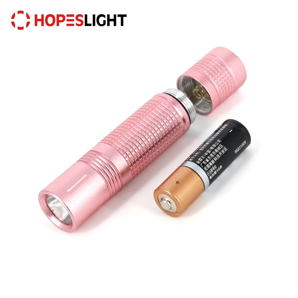 Promotional Metal 1 AA Battery Powerful Small Torch Light Bulk LED UV Flashlights 365NM