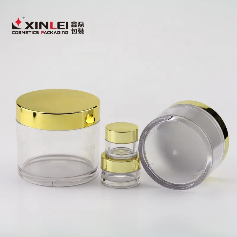 Банка с золотой крышкой 12 унций, 350 г, пластиковая Косметическая банка для крема PETG для ухода за волосами, а также контейнер для масла для тела