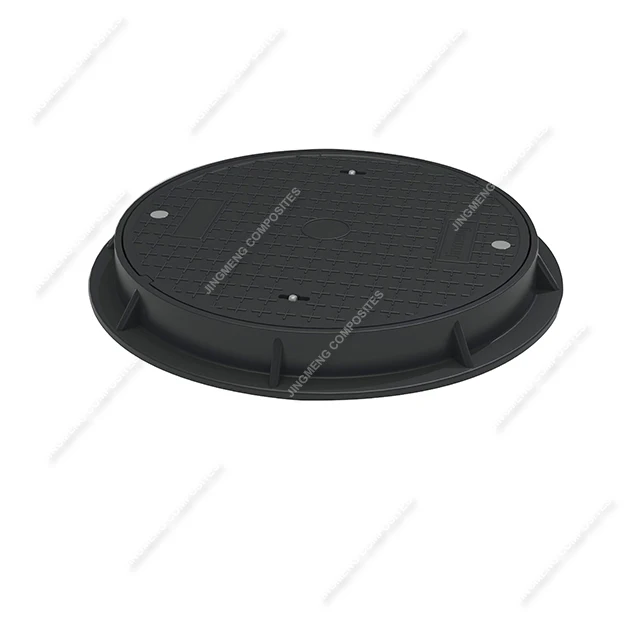 EN124 900mm polymer manhole cover/gas station manhole cover/fiberglass reinforced plastic manhole cover(JM-MR105D)