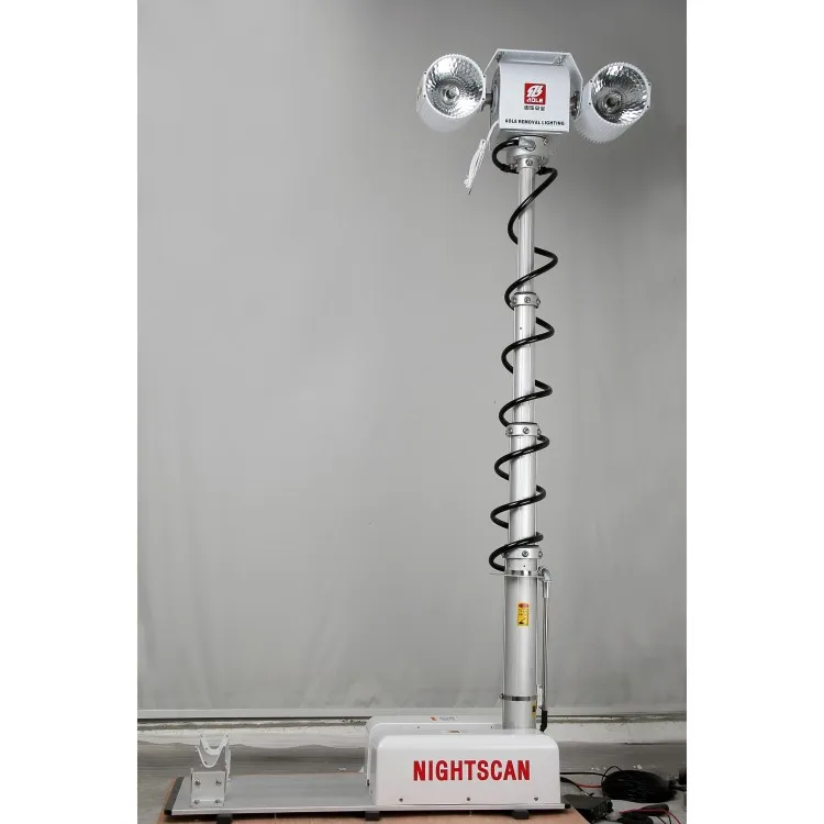 
 Высокое качество грузовик и спасательный автомобиль верхняя монтируемая Ночная сканирующая башня свет и телескопическая высокая мачта  