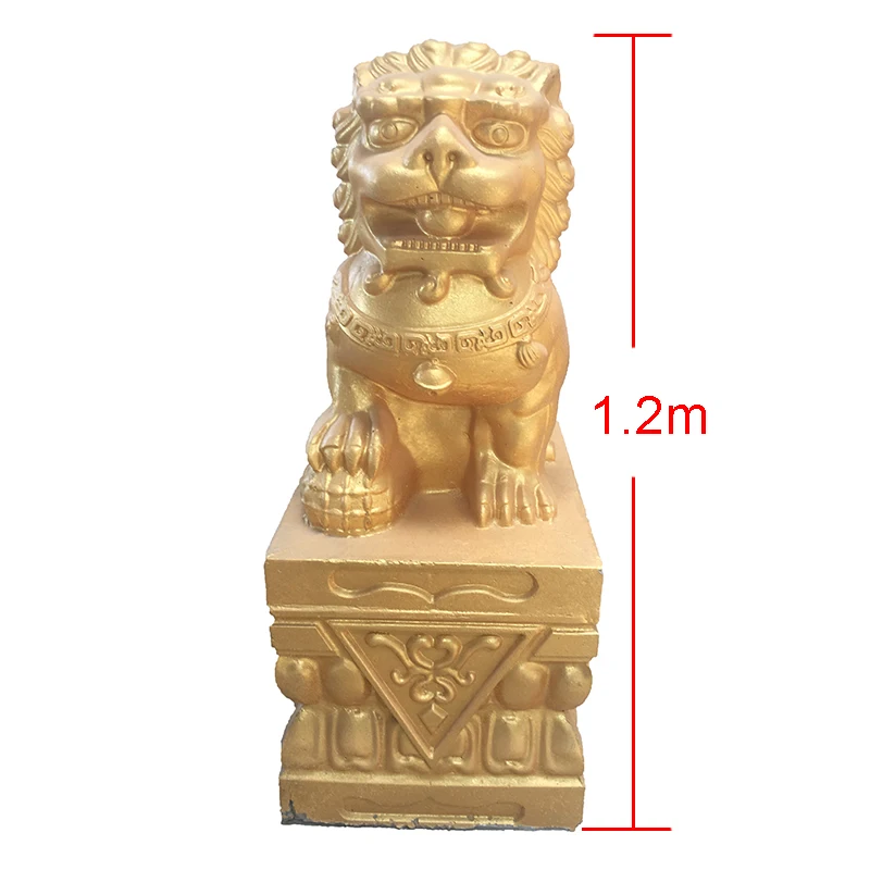 ABS Plastic Home Garden Decorative Precast Big Concrete lion Statue Molds