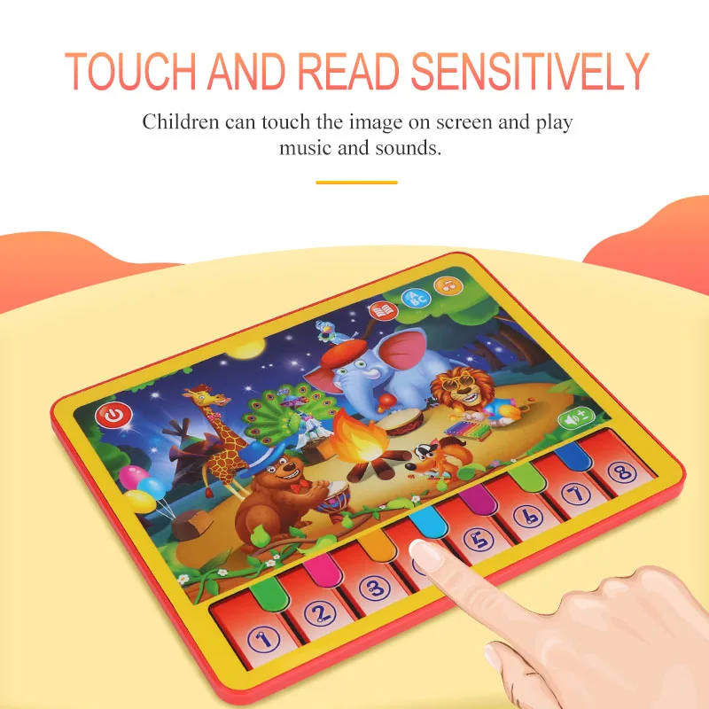 Animals concert educational pad electrical kids mini laptops