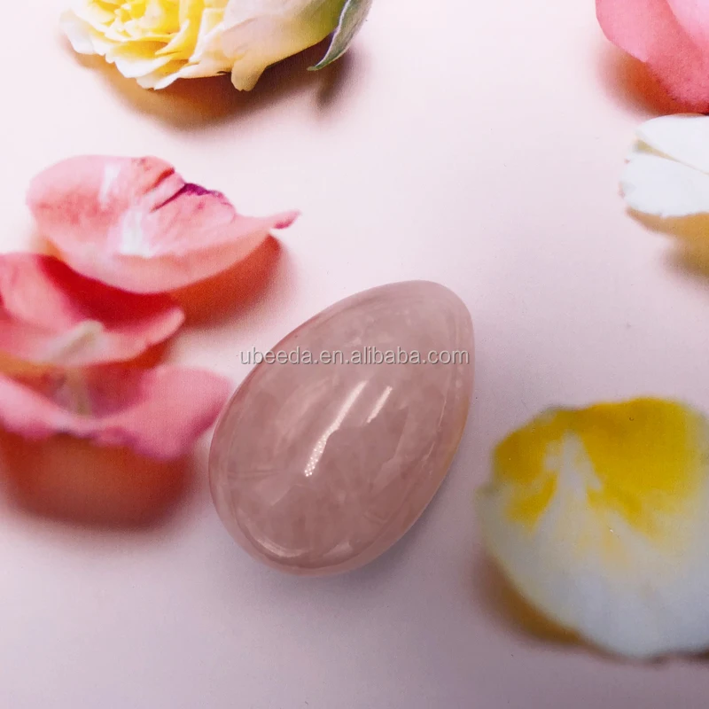 Natural rose quartz yoni eggs adult toy for women kegel exercise