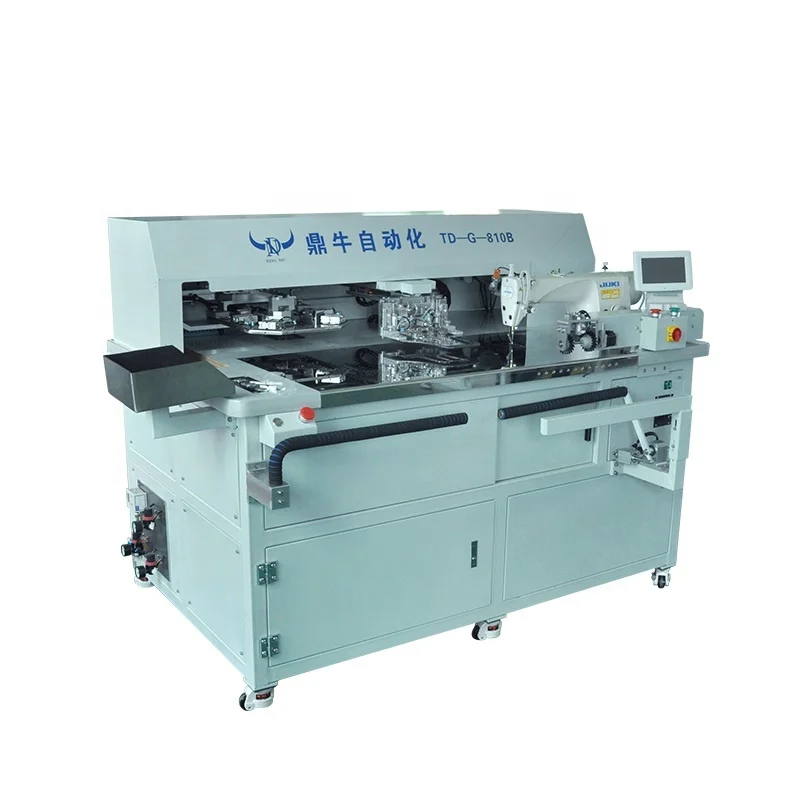 high speed industrial sewing machine to patch pocket on jeans knit fabric material automatically
