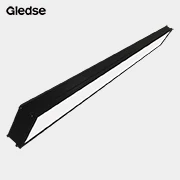 Foshan High quality chrome cement office acrylic led iron pendant linear light