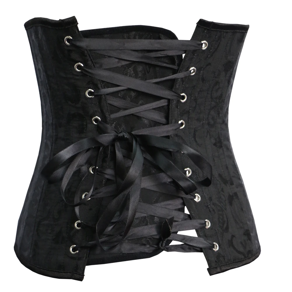 26 Stainless Steel Boned Shapewear White Ladies Outfit Chest Binder Floral Bridal Bustier Corset Underbust For Waist Training