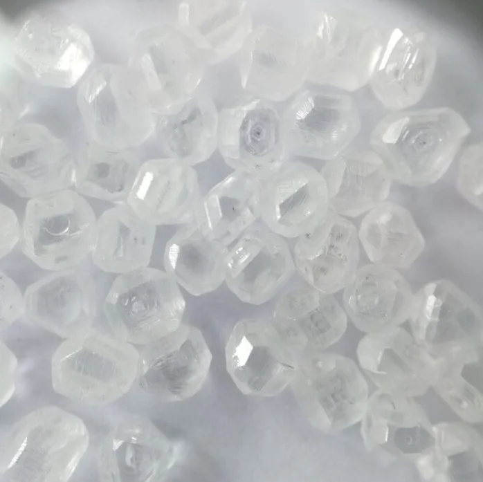 1 carats up Rough Lab Grown White CVD HPHT synthetic Diamond