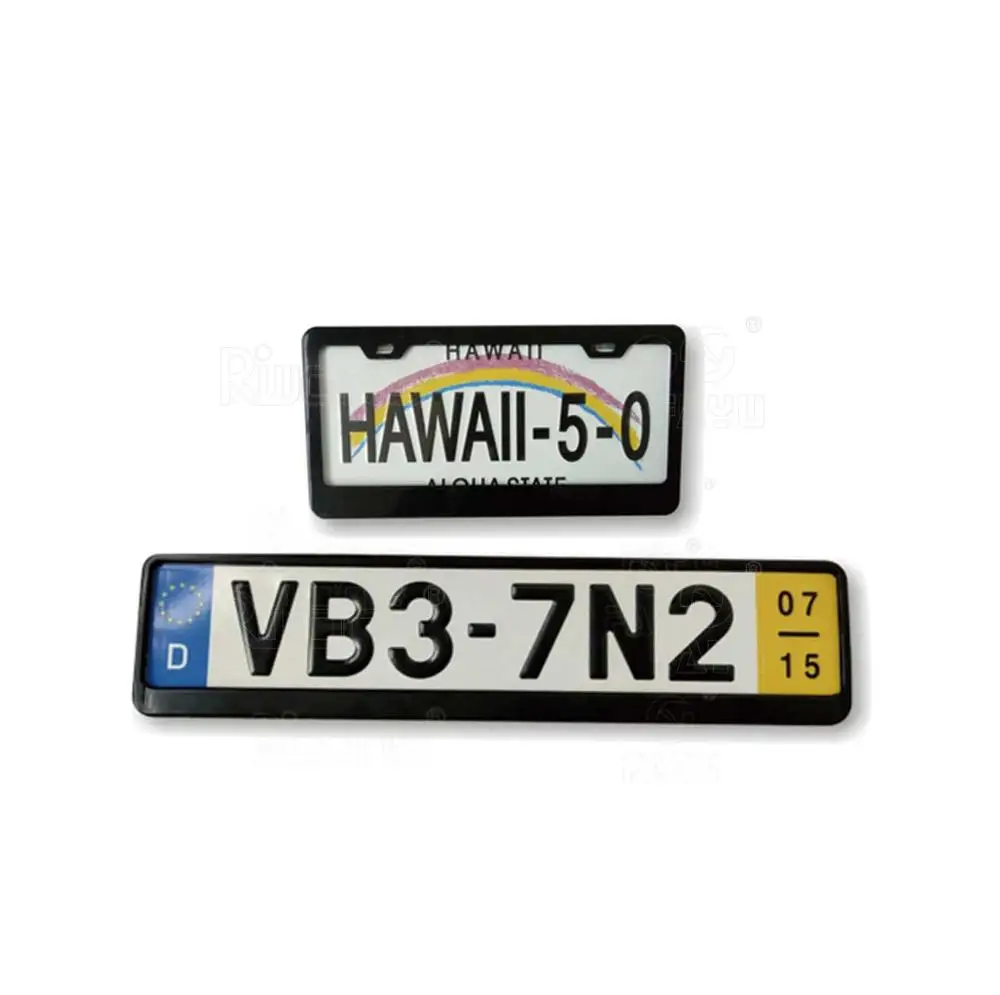 plastic license plate holder with customized logo