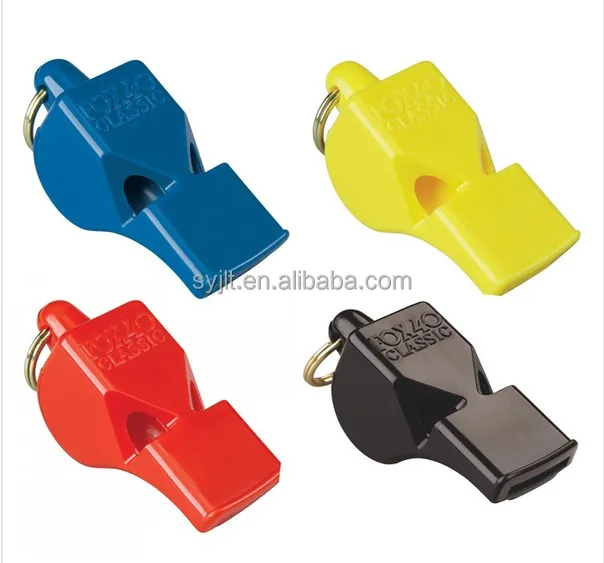 
High sound colorful custom wholesale plastic FOX classic safety whistle in bulk 
