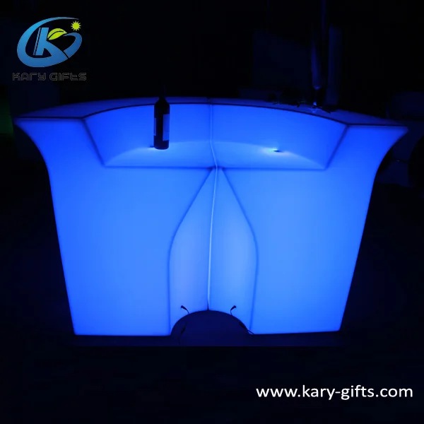 Outdoor Summer Beach Bar Table LED DRINKS BAR COUNTER