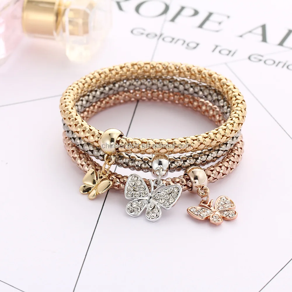 
Trending Gold Charms Bracelet Jewelry Design for Girls 