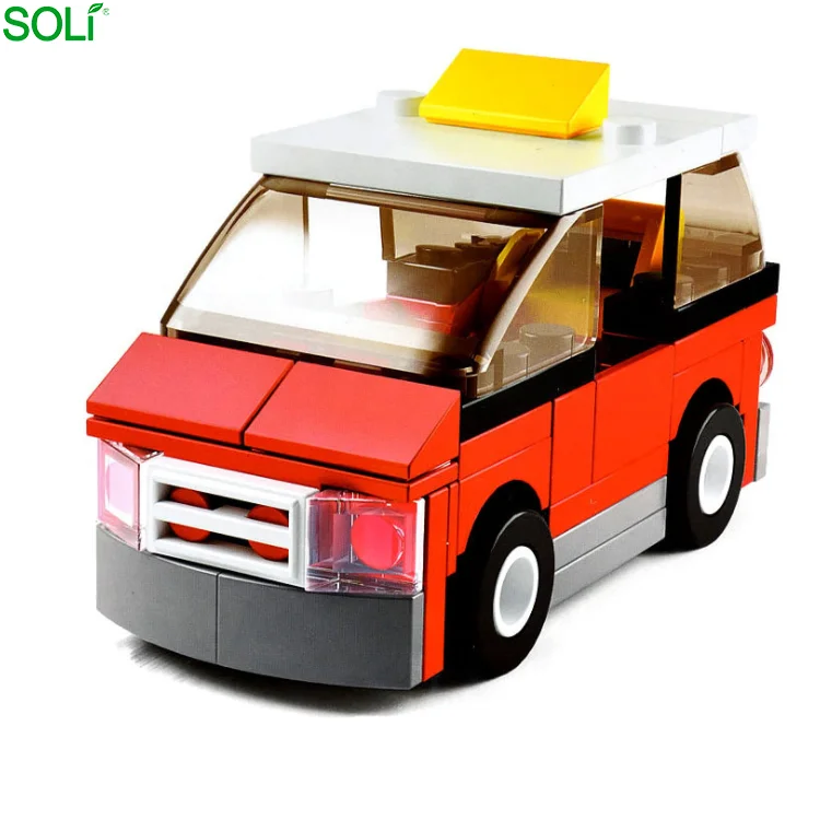 Старомодный автобус, гонконгское такси, строительные блоки, игрушечный автомобиль, поезд метро, локомотив, игрушечный автомобиль, набор из 4 собранных моделей автомобилей