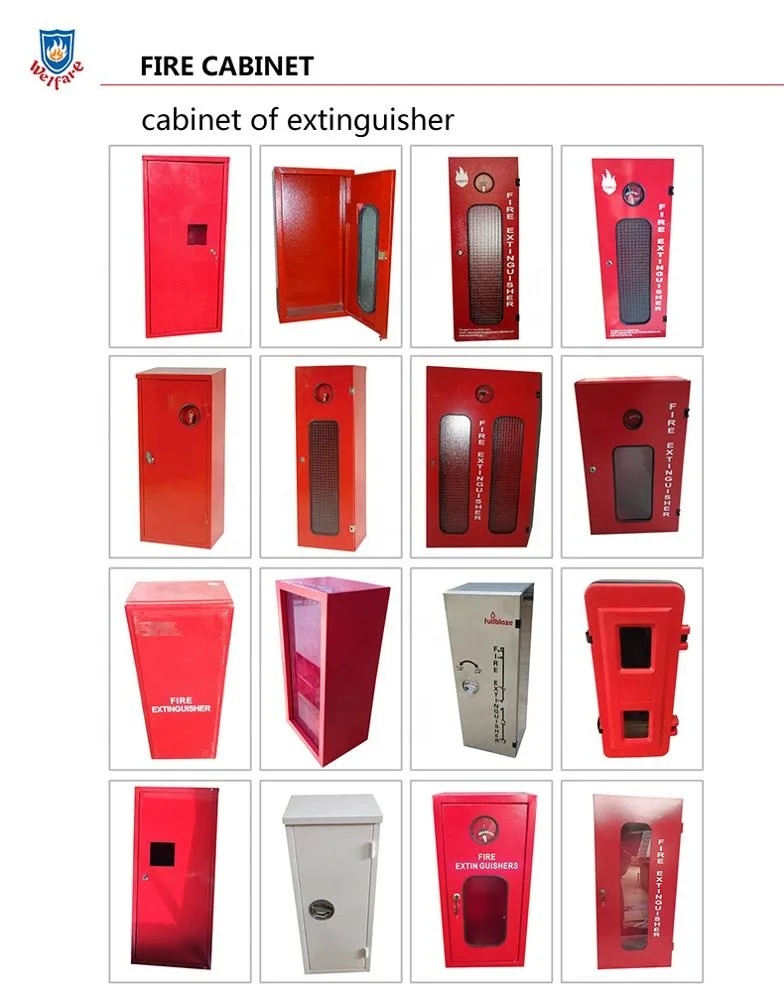Fire cabinet for 10LBS ABC extinguisher with glass door