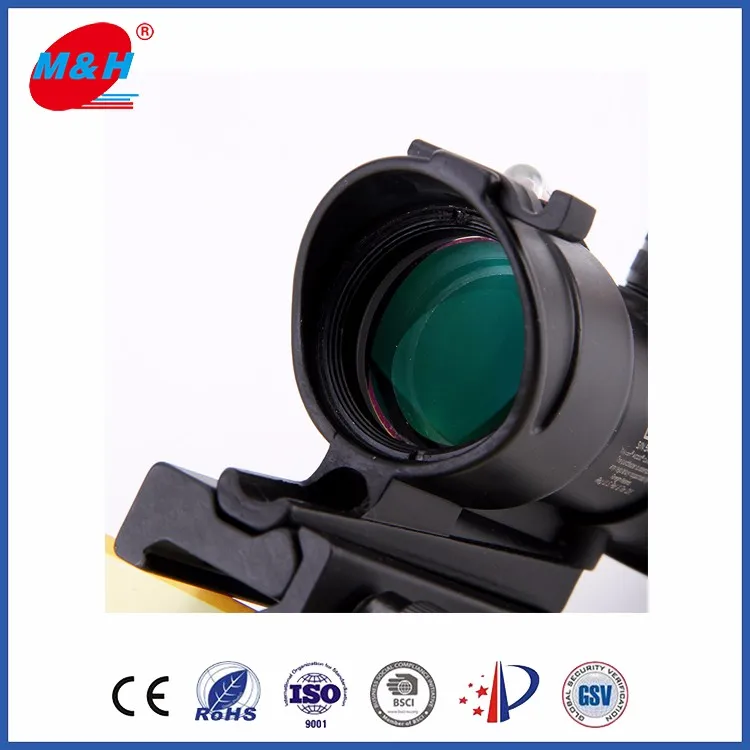 Фабрики китая продавец высокой четкости начиная 4X32 micro red dot настоящее волокна источник ACOG для прицел