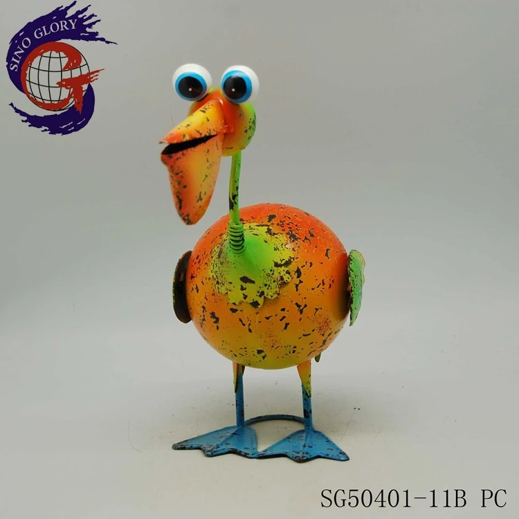 Wholesale Life Size Garden Ornaments Metal Pelicans