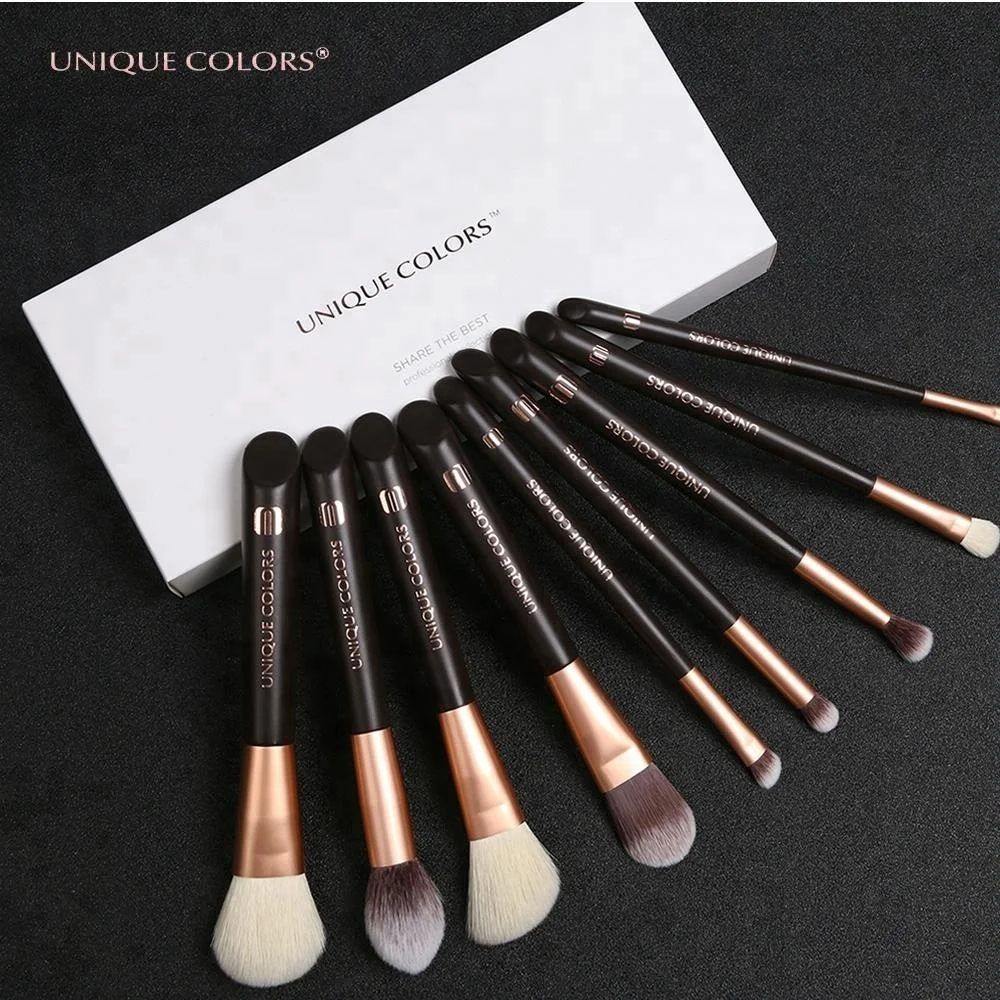china manufacturers  9pcs cosmetic brush collection private label makeup brushes