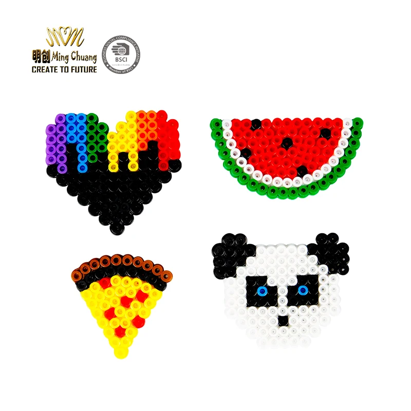 11,000 Fuse Beads Master Creativity Builder Kit 20 Presorted Colors perler beads with Tweezers Peg Boards Ironing Paper