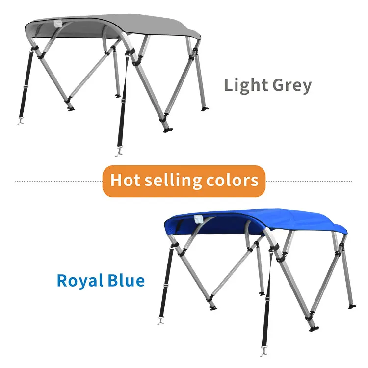 NHCX Nylon fittings 4 bow aluminum square tube pontoon boat tent bimini top