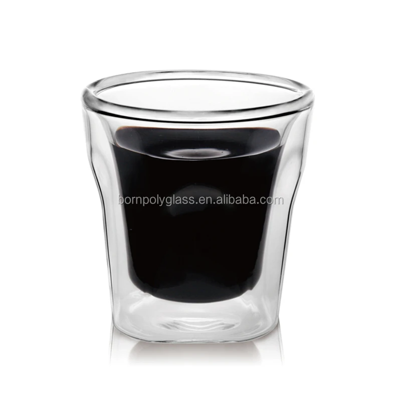 classical double wall hot drinks heat proof glass coffee tea tumbler