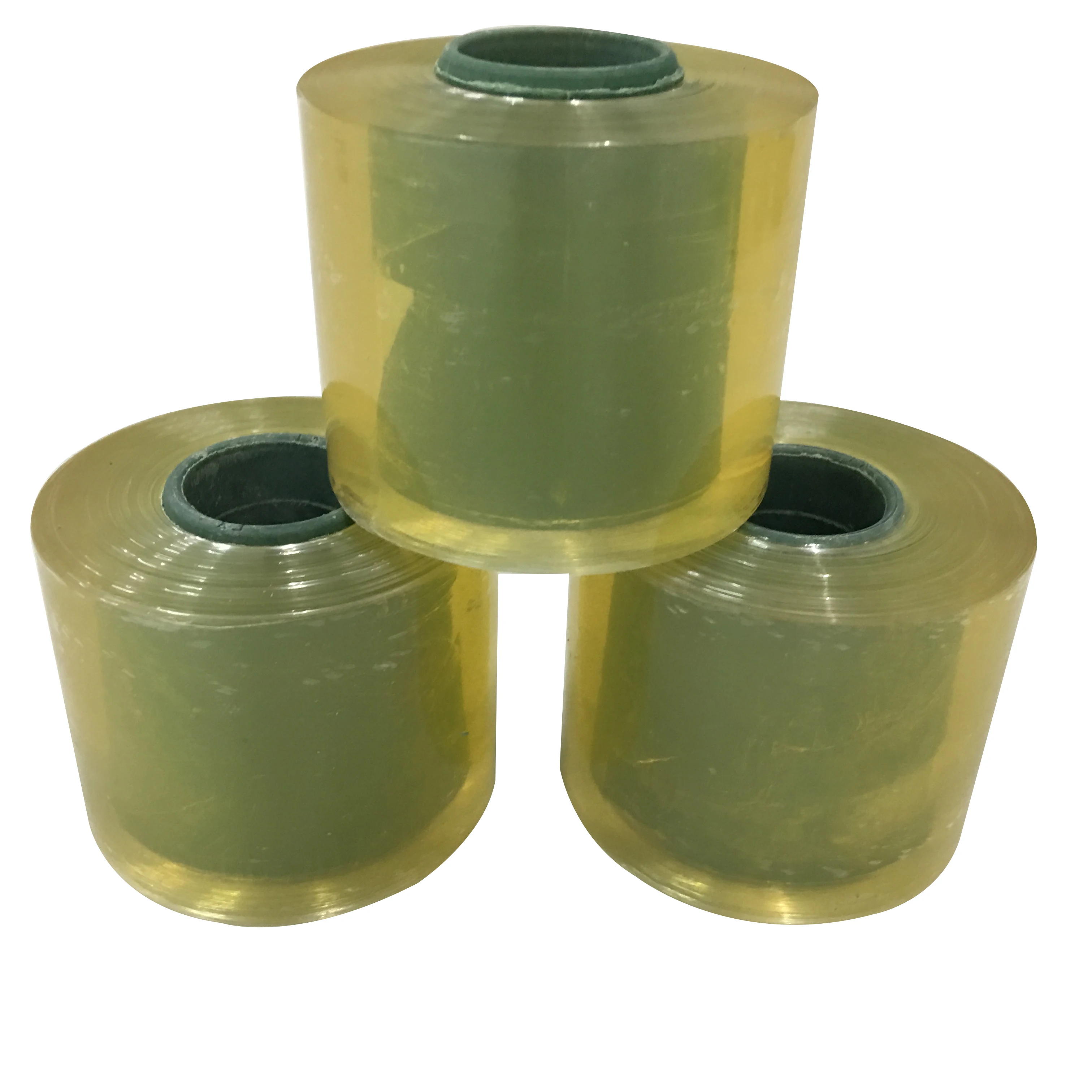 Made In China High Clear 60mm*30 micron Self Adhesive PVC Film Imported For Wire Wrapping