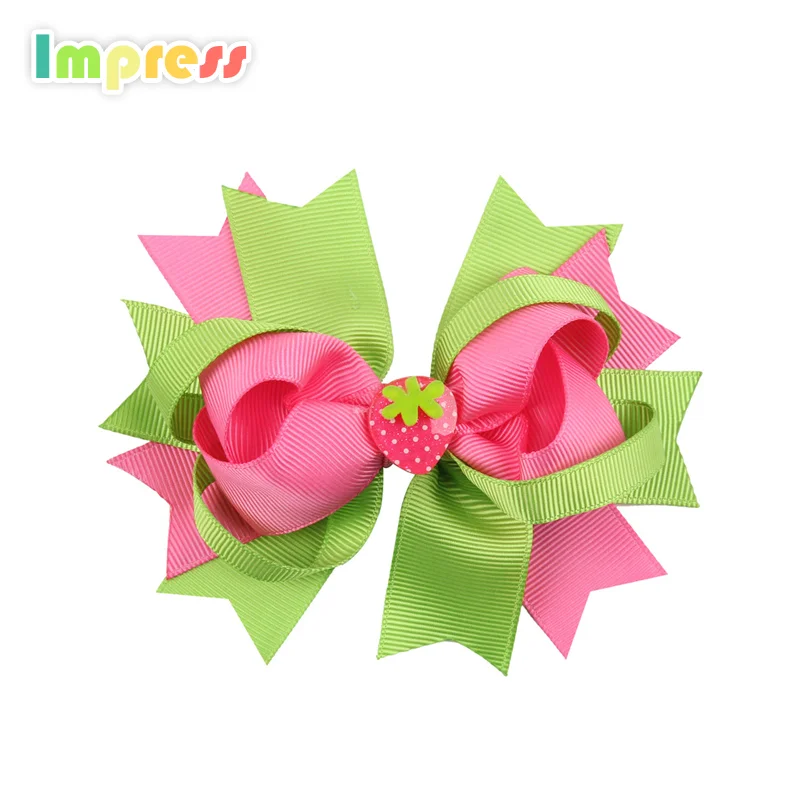 Fashion design hair accessories pink hair clip for baby girl