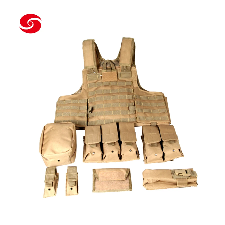 Тактический жилет из Китая XinXing Camo Molle штурмовой тренировочный со съемными мешочками для