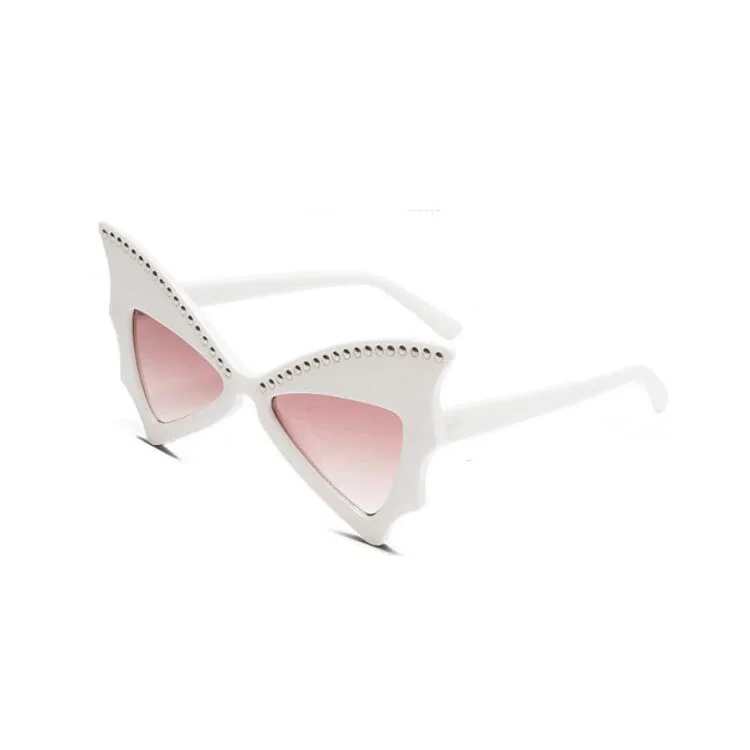 Wholesale High Quality Fashion Eye Protection Party New Women Shades Unique Bat Sunglasses gafas de fiesta