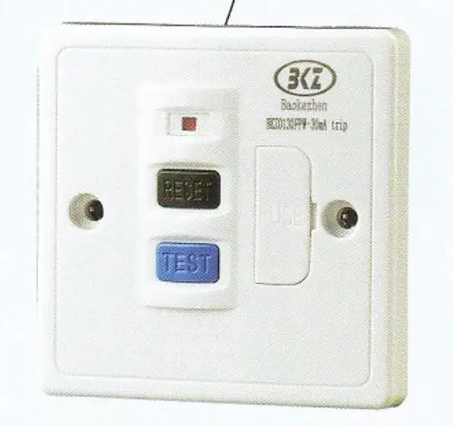 UK RCD fuse spur unit fused spur unit Plastic Clad Switched Fused Spur Connection Unit