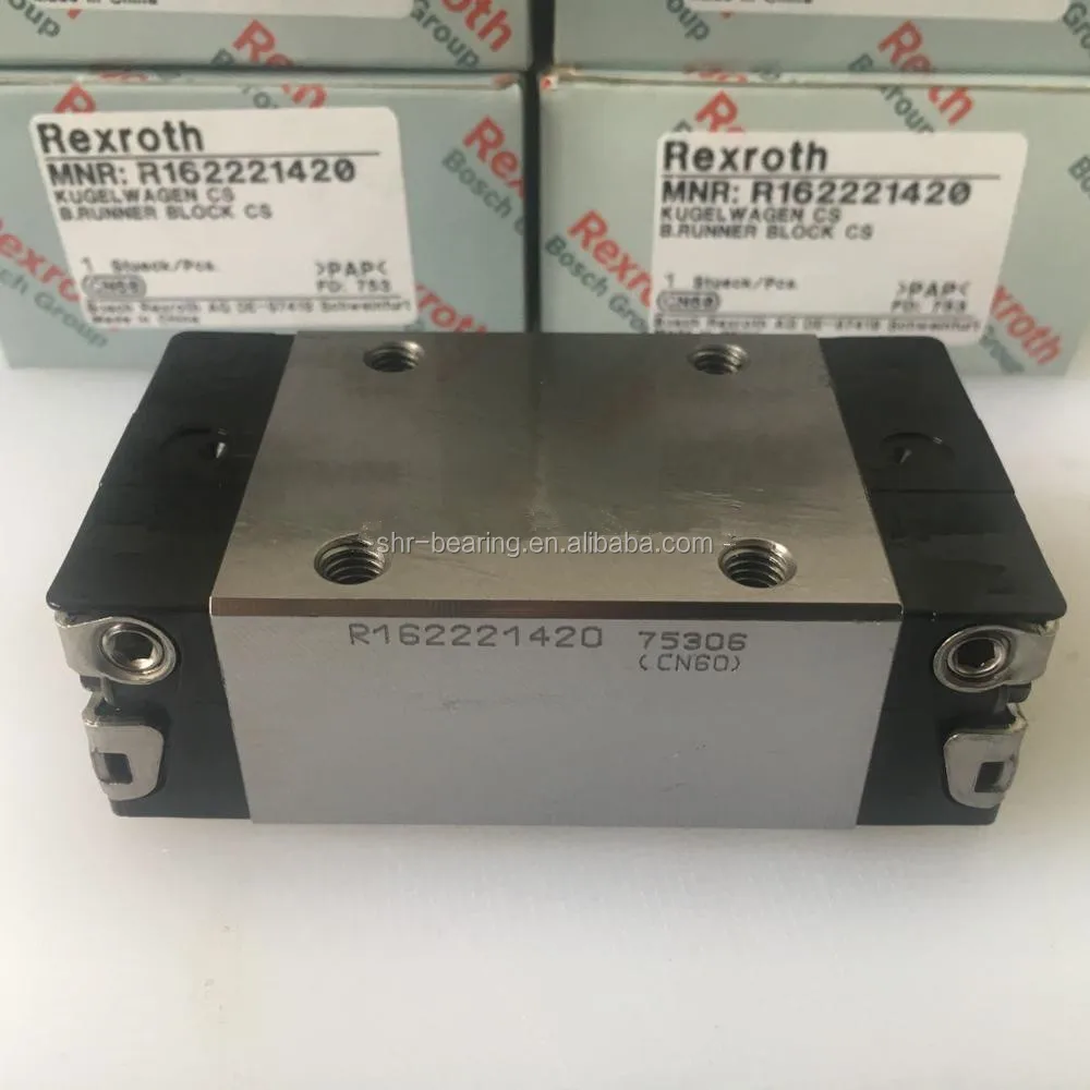 R1624 294 10 Rexroth Linear Guideway Carriage Blocks R162429410 Motion Rail Linear Components for Robotic Systems R1624-294-10