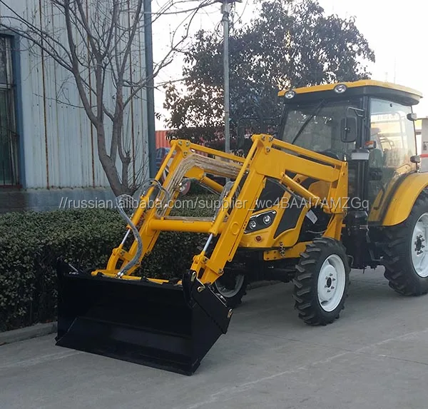 65HP QLN654 Tractor with Front Loader and Excavator, Tractor Backhoe Loader