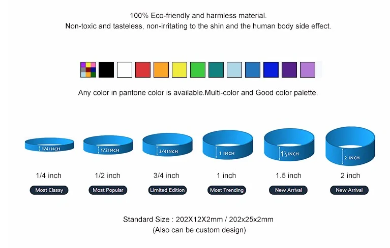 factory directly wholesale cheap custom printed white round silicone rubber hand band