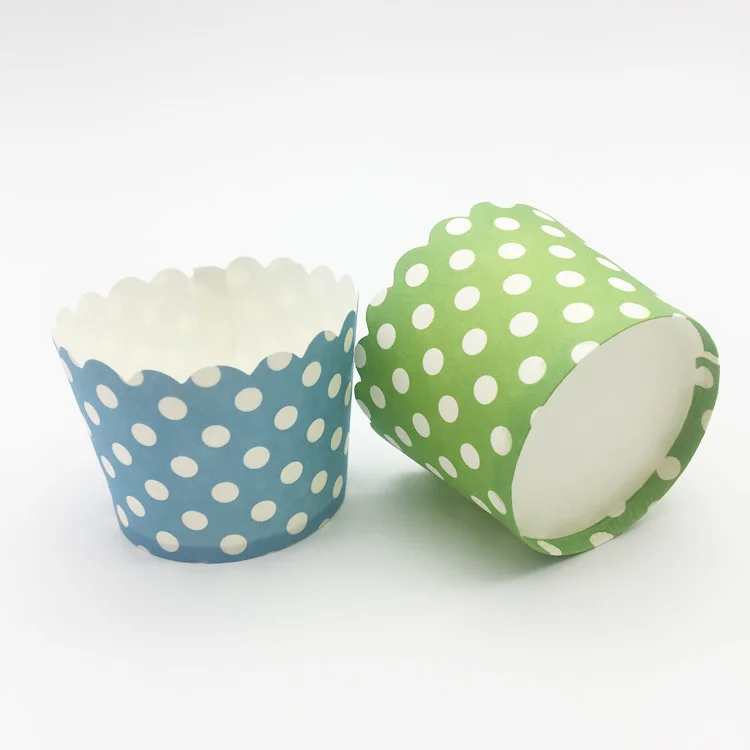 Medium Round High Temperature Resistant Oven-safe Waved Muffin Paper Baking Cup cake Cup Liner