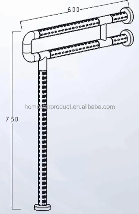 Нейлон с алюминиевым корпусом для инвалидов, поручни для унитаза, поручни для ванны и поручни