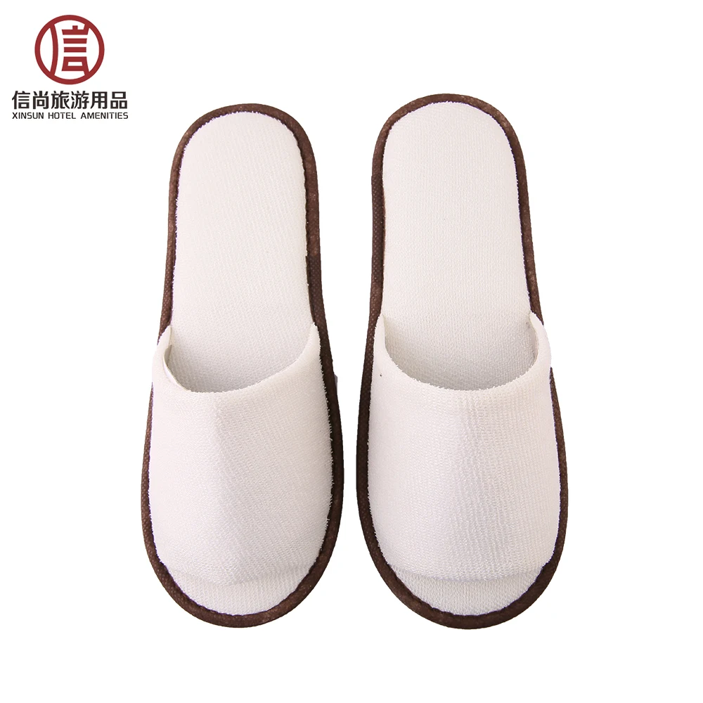 Hot sale wholesale slippers airline cotton terry disposable hotel slipper