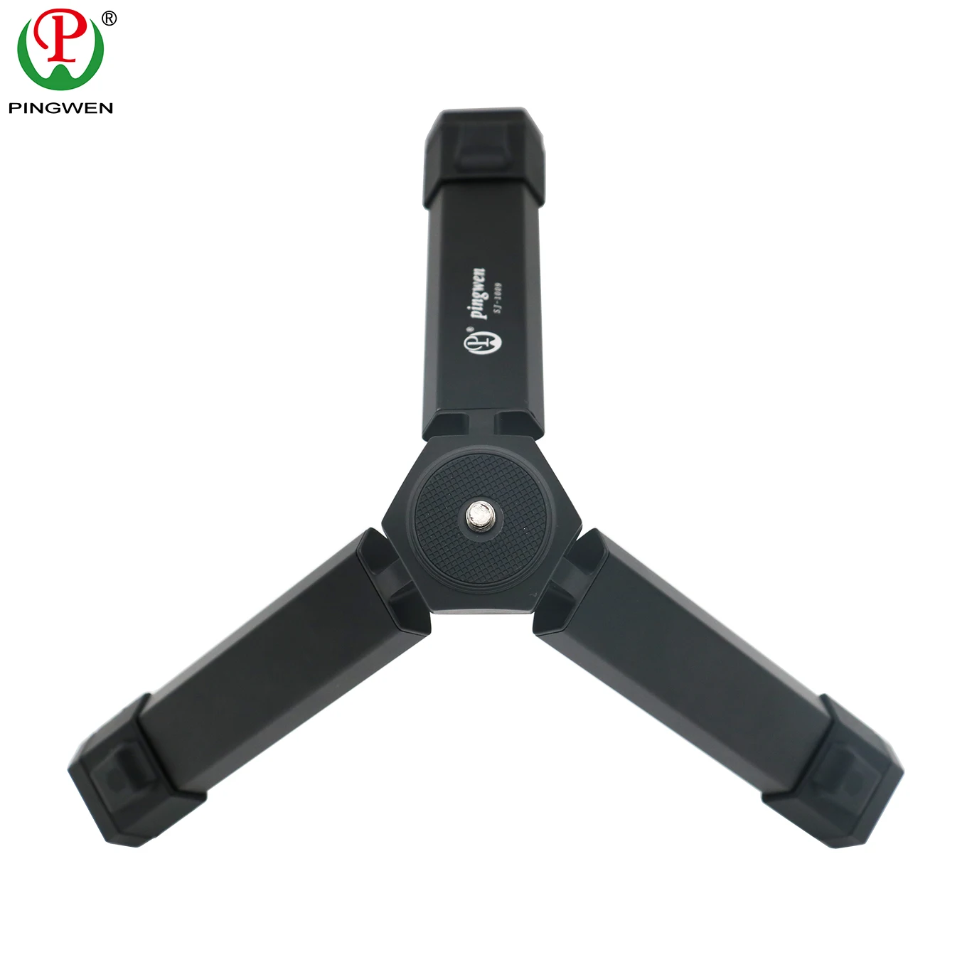 Aluminum black extendable tripod 10kg loading tripod ste with mini ball head for cameras mobile phones