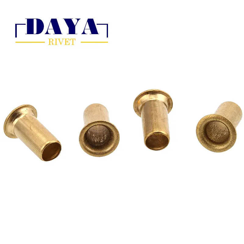 M2*2.5-2.3*8 hollow half round rivet brass tube  eyelet rivet